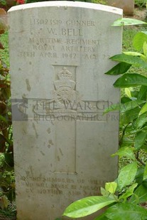 TRINCOMALEE WAR CEMETERY - BELL, WILLIAM